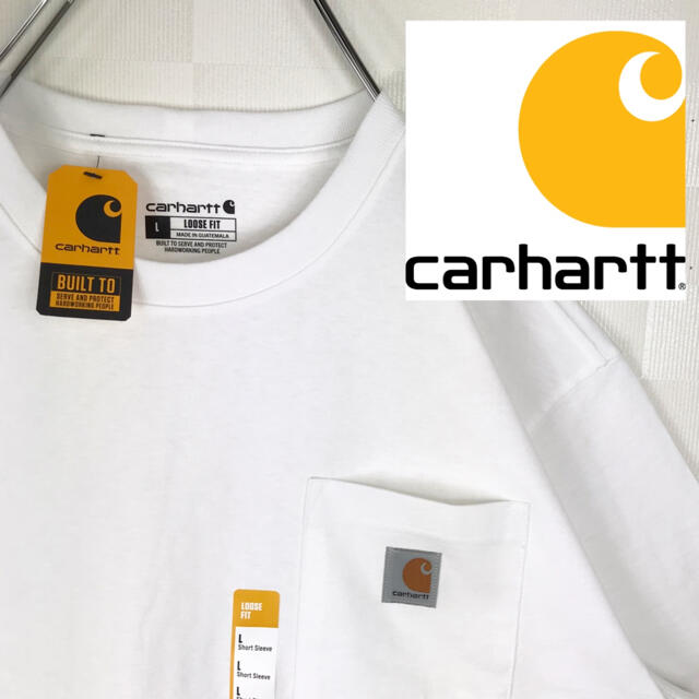 carhartt(カーハート)の希少　カーハート 新品　未使用品　ワンポイント　ポケT メンズのトップス(Tシャツ/カットソー(半袖/袖なし))の商品写真