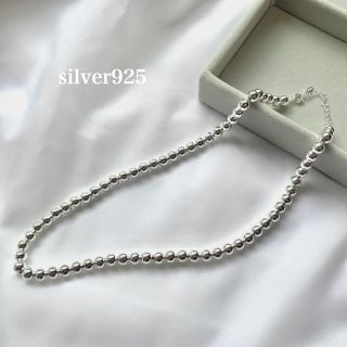 トゥデイフル(TODAYFUL)のsilver925  ナバホパール　ボールチェーンネックレス(ネックレス)