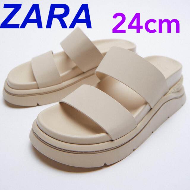 ZARA(ザラ)の新品★完売★ZARA ラバーフィニッシュスポーツサンダル レディースの靴/シューズ(サンダル)の商品写真