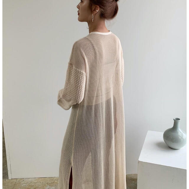 Kastane(カスタネ)の完売 即日発送 Amiur openwork knit ops レディースのワンピース(ロングワンピース/マキシワンピース)の商品写真