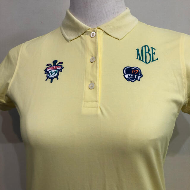 MBE マスターバニー ゴルフ ポロシャツ 日本製 レモンイエロー サイズ0 1