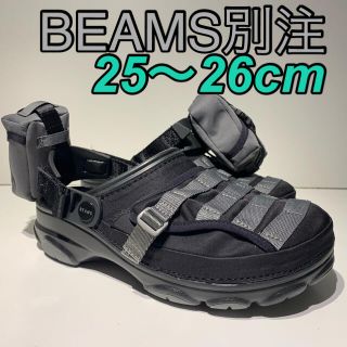 クロックス(crocs)の25 クロックス × ビームス ミリタリー サンダル クロッグ ブラック(サンダル)