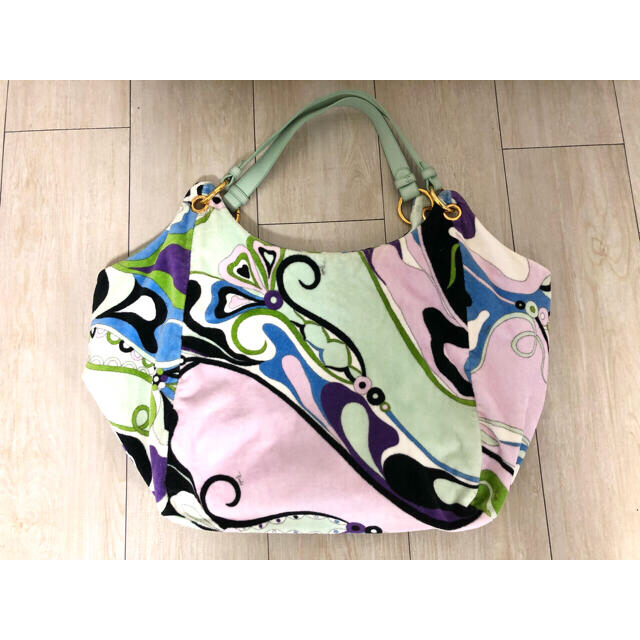 EMILIO PUCCI(エミリオプッチ)のEmilio Pucci パイル生地BIGショルダートートバッグ レディースのバッグ(ショルダーバッグ)の商品写真