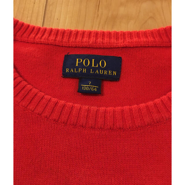 Ralph Lauren(ラルフローレン)のRalphLauren＊130cm ニット POLO キッズ/ベビー/マタニティのキッズ服男の子用(90cm~)(Tシャツ/カットソー)の商品写真