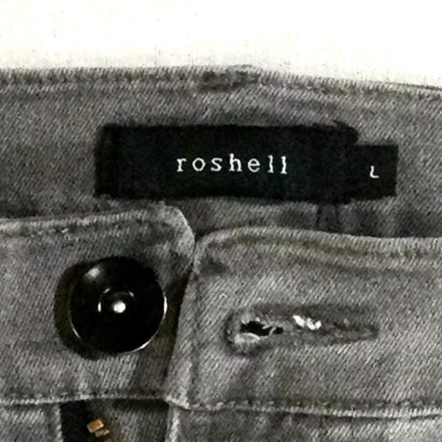 Roshell(ロシェル)のRoshell★ロシェル★スキニー★ストレッチ★ダメージデニム★W−約85センチ メンズのパンツ(デニム/ジーンズ)の商品写真