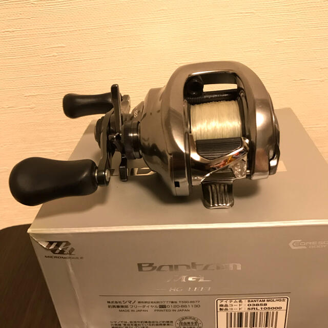 SHIMANO(シマノ)のシマノ　バンタムMGL HG LEFT 左　美品 スポーツ/アウトドアのフィッシング(リール)の商品写真