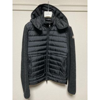 モンクレール(MONCLER)のMoncler パーカー　ダウン　フリース　M 黒　フード　モンクレール(パーカー)