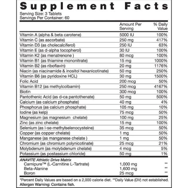 アナバイト ANAVITE 180錠×2 新品 マルチビタミン  食品/飲料/酒の健康食品(ビタミン)の商品写真