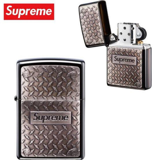 Supreme(シュプリーム)のSupreme Diamond Plate Zippo® "Metal" メンズのファッション小物(タバコグッズ)の商品写真
