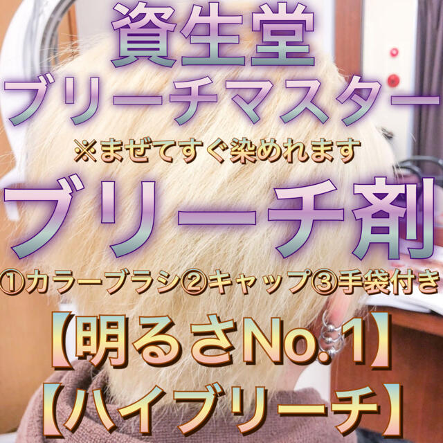 資生堂ブリーチマスター セミロング用 1剤&2剤 ホワイトブリーチにも!