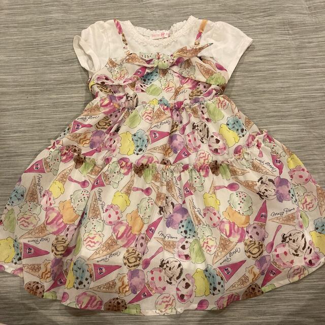 mezzo piano(メゾピアノ)のメゾピアノ　サーティワンワンピース　100 キッズ/ベビー/マタニティのキッズ服女の子用(90cm~)(ワンピース)の商品写真