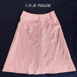 インエ(i.n.e)のインエヌイ i.n.e nouie  Aライン スカート レディース インエ(ひざ丈スカート)