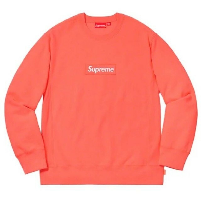 国内発送】 Supreme - Supreme BOX LOGO CREWNECK PINK L スウェット