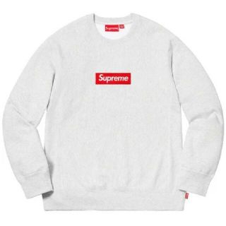 シュプリーム(Supreme)のSupreme BOX LOGO L Crewneck Sweat グレイ(スウェット)