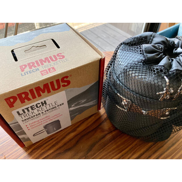 PRIMUS(プリムス)のPRIMUS プリムス ライテックトレックケトル＆パン 未使用 登山 ソロキャン スポーツ/アウトドアのアウトドア(登山用品)の商品写真