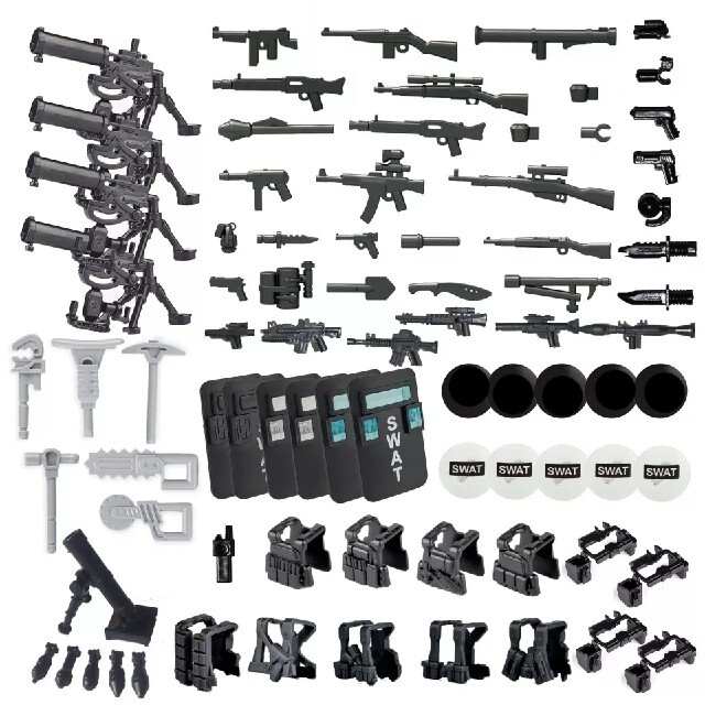 盾　シールド　互換　インスタ映　LEGO　レゴ　SWAT 　武器　夏休み　警察 エンタメ/ホビーのフィギュア(ミリタリー)の商品写真