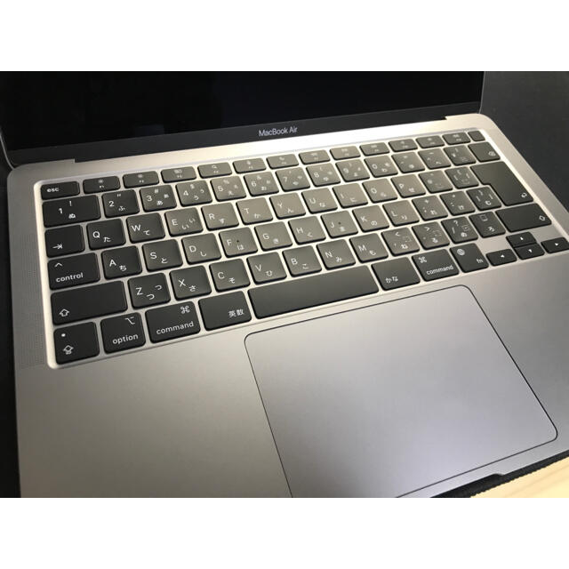 Mac (Apple)(マック)のMacBook Air M1 256GB スペースグレイ スマホ/家電/カメラのPC/タブレット(ノートPC)の商品写真