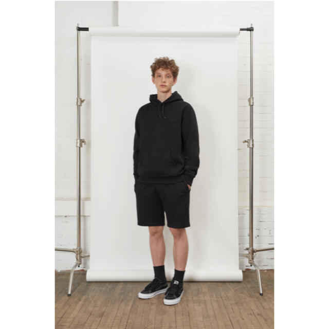 スウェットL jjjjound 21SS J/90 Black Hoodie ブラック