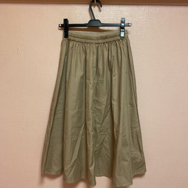 GU(ジーユー)のGU ギャザーフレアスカート 11 PINK レディースのスカート(ひざ丈スカート)の商品写真