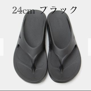 ビームス(BEAMS)のウーフォス　24センチ　ブラック(サンダル)