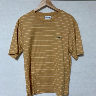 ラコステ(LACOSTE)のLACOSTE リラックスフィット ピンストライプボーダークルーネックTシャツ(Tシャツ/カットソー(半袖/袖なし))