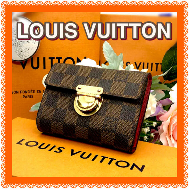 LOUIS VUITTON(ルイヴィトン)のルイヴィトン✳️ダミエ✳️折財布LOUIS VUITTON レディースのファッション小物(財布)の商品写真