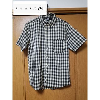 ラスティ(RUSTY)の【新品】RUSTY ラスィ チェック柄 半袖シャツ ギンガムチェック(シャツ)