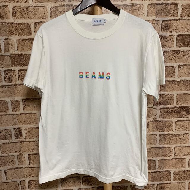 BEAMS(ビームス)のBEAMS Tシャツ メンズ　M ホワイト　品番44 メンズのトップス(Tシャツ/カットソー(半袖/袖なし))の商品写真