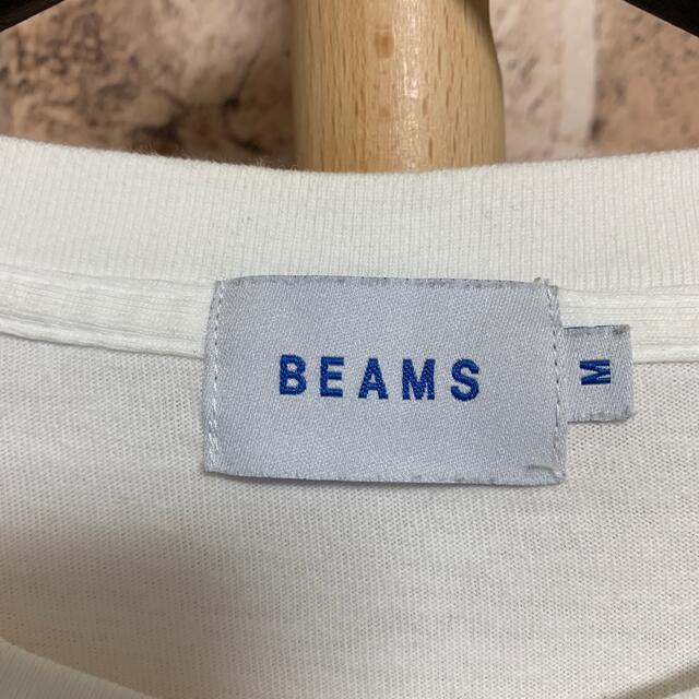 BEAMS(ビームス)のBEAMS Tシャツ メンズ　M ホワイト　品番44 メンズのトップス(Tシャツ/カットソー(半袖/袖なし))の商品写真