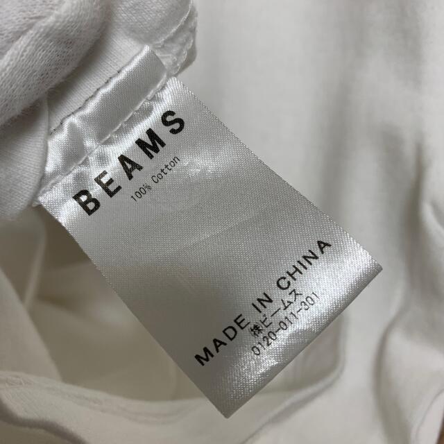 BEAMS(ビームス)のBEAMS Tシャツ メンズ　M ホワイト　品番44 メンズのトップス(Tシャツ/カットソー(半袖/袖なし))の商品写真