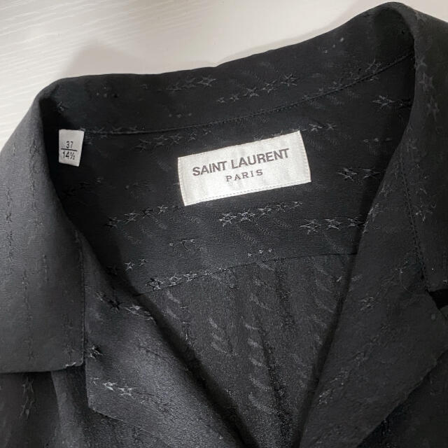 Saint Laurent(サンローラン)の【未使用品】SAINT LAURENT サンローラン シルク 半袖シャツ メンズのトップス(シャツ)の商品写真