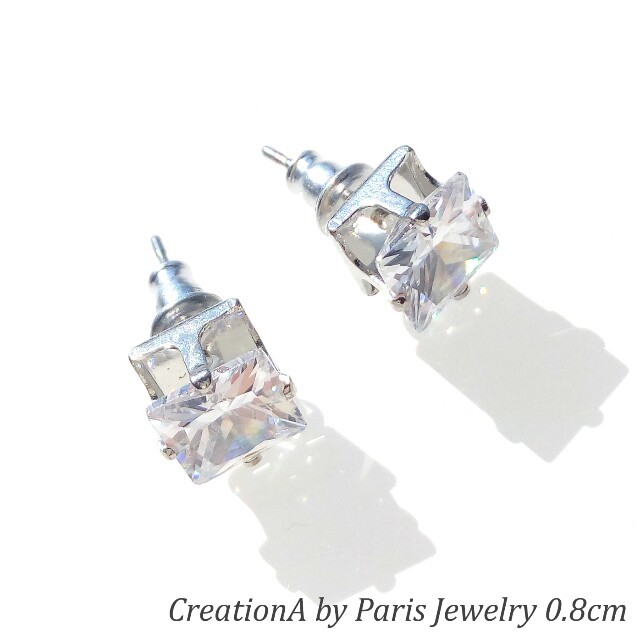 パリ購入新品クラウンクリアピアス 0.8cm Dior Cartier 好きにもの通販 by CreationAF's shop｜ラクマ