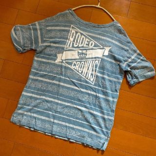 ロデオクラウンズワイドボウル(RODEO CROWNS WIDE BOWL)のRCWB ペイズリー柄 バックロゴ ポケットTシャツ(カットソー(半袖/袖なし))