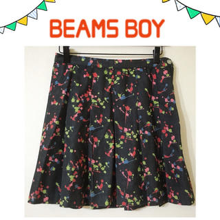 ビームスボーイ(BEAMS BOY)のペイントプリーツスカート(ひざ丈スカート)