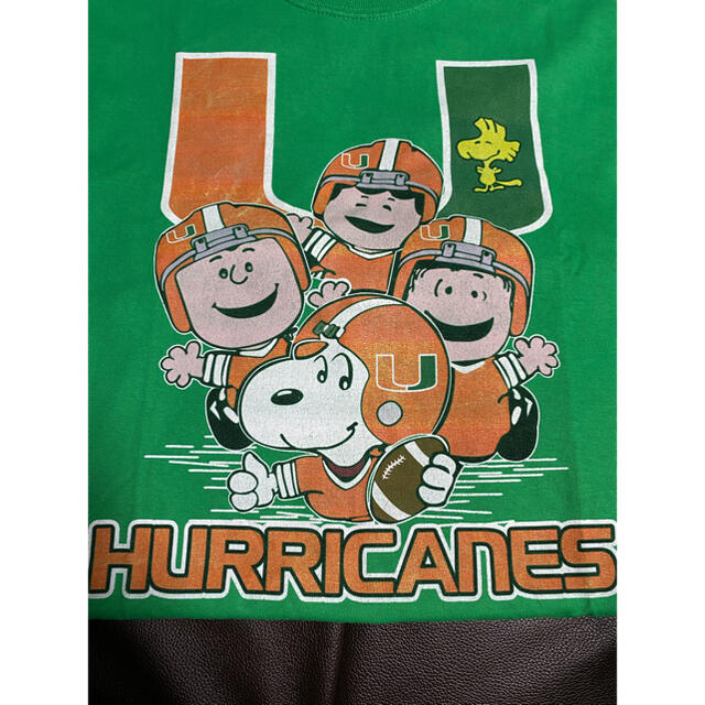 RRL(ダブルアールエル)の希少1990's SNOOPY×hurricanes rugby vintage メンズのトップス(Tシャツ/カットソー(半袖/袖なし))の商品写真