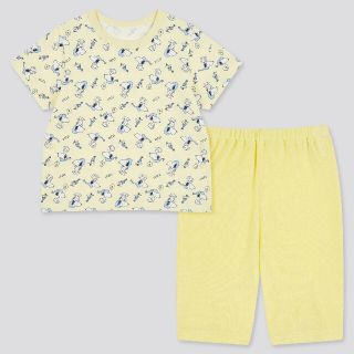 ユニクロ(UNIQLO)のりぼん様専用【新品】ユニクロ　スヌーピー　ドライパジャマ　100(パジャマ)