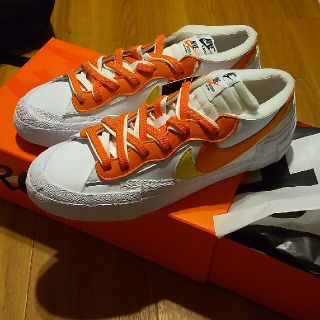 サカイ(sacai)のNIKE ブレーザーLOW×sacai Magma Orange us10 28(スニーカー)