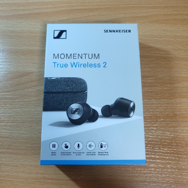 スマホ/家電/カメラゼンハイザー MOMENTUM TRUE WIRELESS 2 黒い