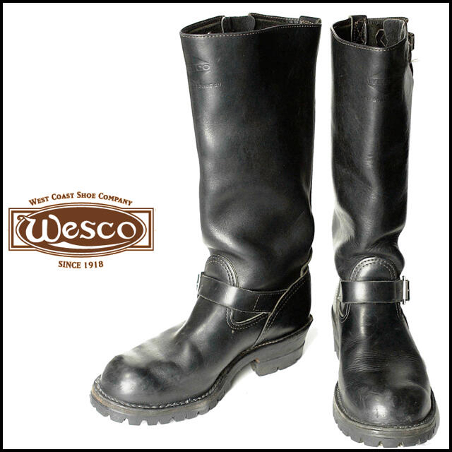 Wesco(ウエスコ)のm.across様■旧ロゴWESCO/ウエスコBOSSエンジニアブーツ8.5D メンズの靴/シューズ(ブーツ)の商品写真