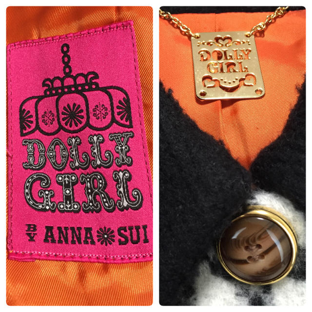 美品 ANNA SUI アナスイ DOLLYGIRL 千鳥格子 コート