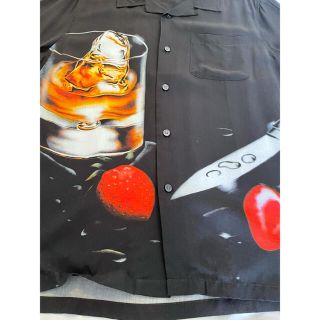 Stussy cocktail rayon s/s shirt black