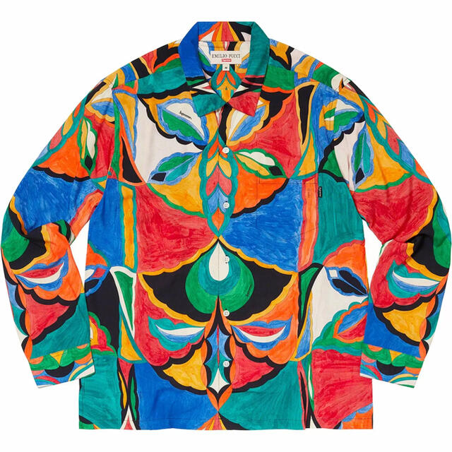 シャツM Supreme Emilio Pucci L/S Shirt プッチ シャツ