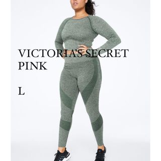 ヴィクトリアズシークレット(Victoria's Secret)のPINK タイツ　レギンス　L(レギンス/スパッツ)