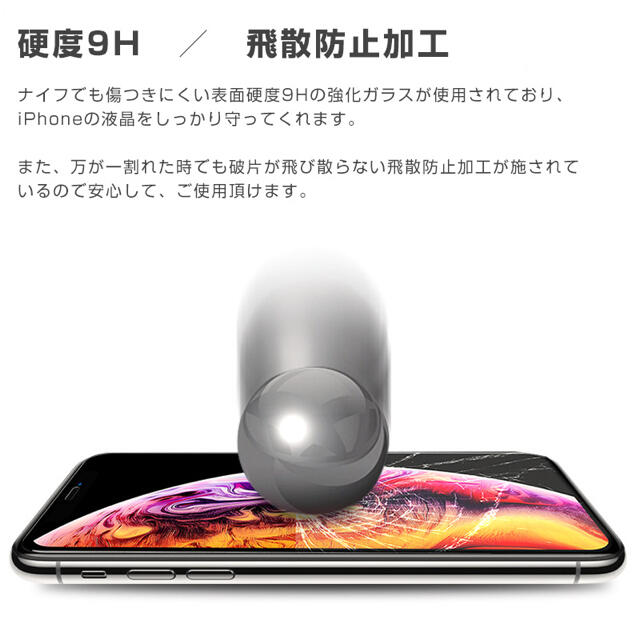 【在庫処分】【激安】覗き見防止 iphone 7/8/SE2 ガラスフィルム スマホ/家電/カメラのスマホアクセサリー(保護フィルム)の商品写真