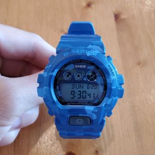 ジーショック(G-SHOCK)のCASIO G-SHOCK　ブルー　青　迷彩(腕時計(デジタル))