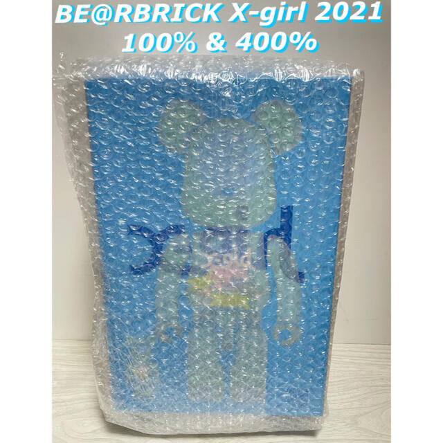 X-girl(エックスガール)のX-girl × BE＠BRICK 400％ & 100% エンタメ/ホビーのフィギュア(その他)の商品写真