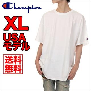 チャンピオン(Champion)の【訳あり】チャンピオン Tシャツ 白 XL メンズ 無地 半袖 大きいサイズ(Tシャツ/カットソー(半袖/袖なし))