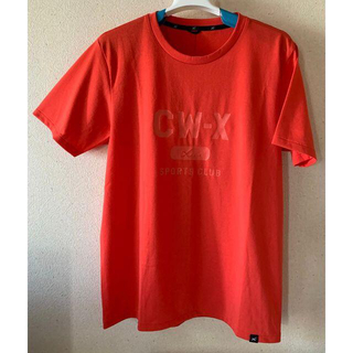 ワコール(Wacoal)のCW-X　　トレーニングシャツ　　（M）　　オレンジ(Tシャツ(半袖/袖なし))
