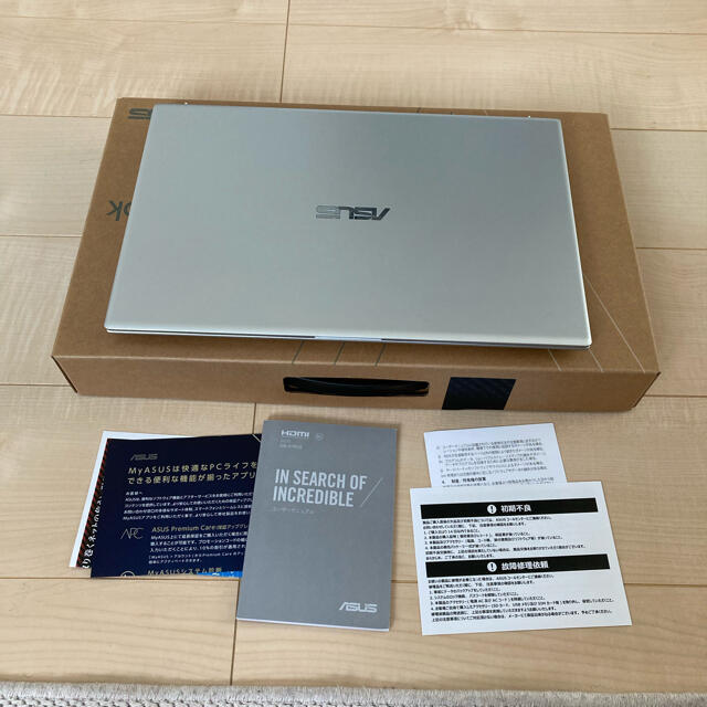 ASUS VivoBook X512DA-BC2021TS未使用Officeなし