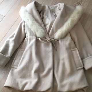 スナイデル(SNIDEL)のいかりんぐさま専用！スナイデル♡レディモッズファーコート♡アイボリー(モッズコート)